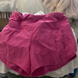 lululemon athletica Vibrant Pink Athletic Shorts